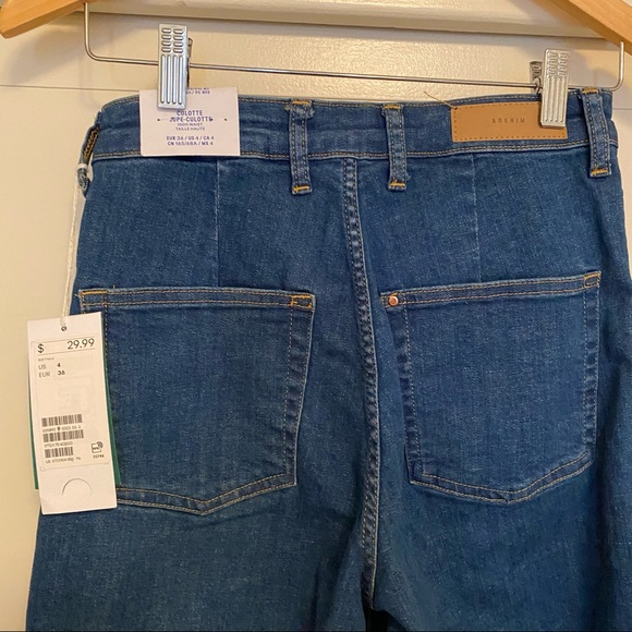 SOLD high waisted denim culottes - Picture 4 of 6